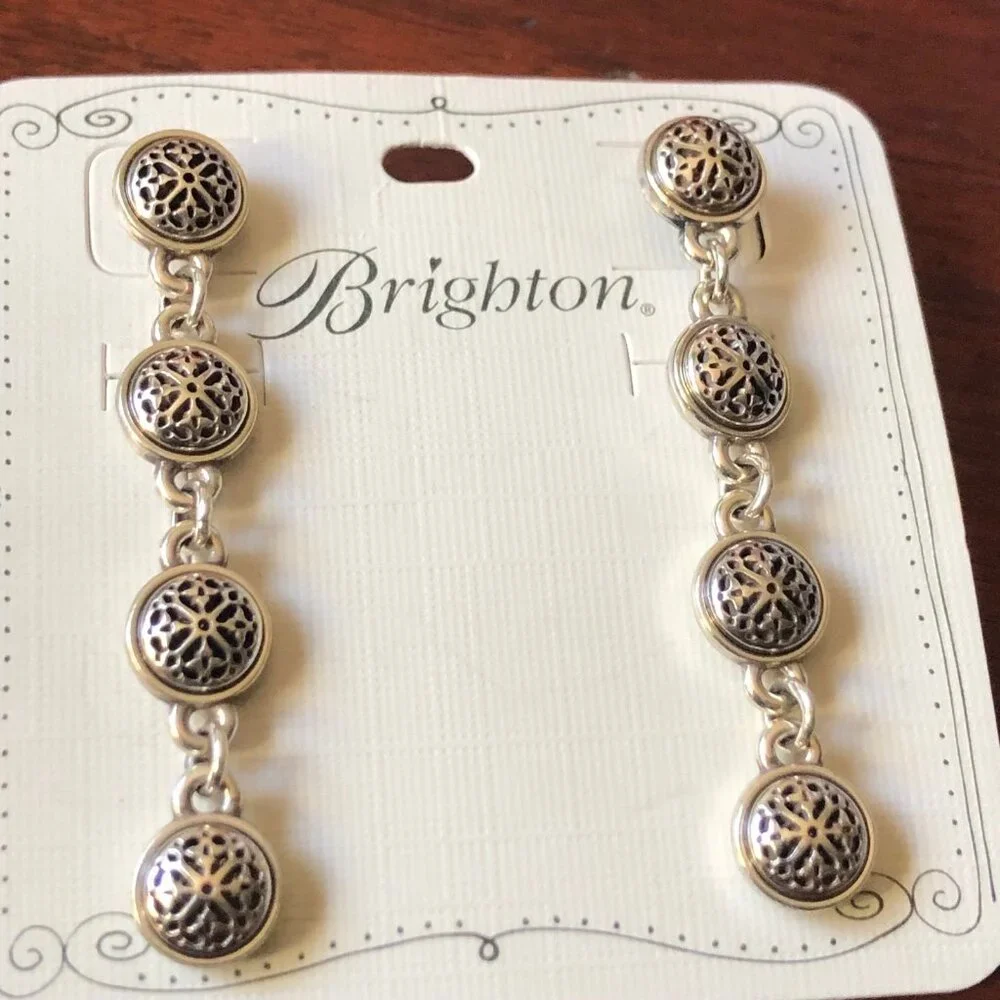Brighton Silver and Gold Earrings - Picture 1 of 6